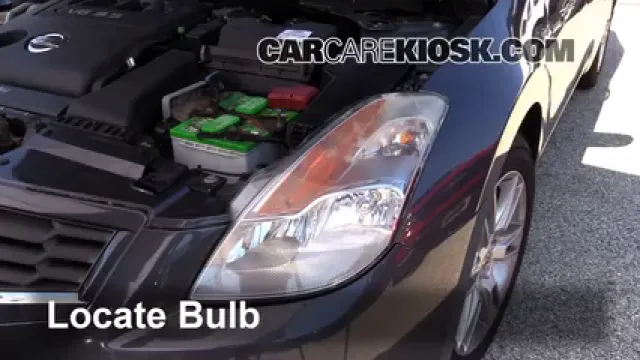 2008 Nissan Altima SE 3.5L V6 Coupe (2 Door) Luces Faro delantero (reemplazar foco)